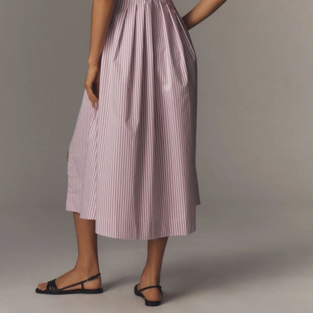 Anthropologie The Tobie Button-Front Pleated Shirt Dress - Picture 11 of 14
